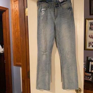 Light blue denim jeans